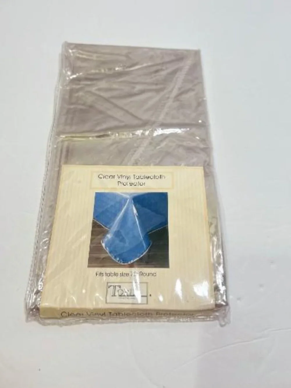 Clear Vinyl Tablecloth Protector Fits 70